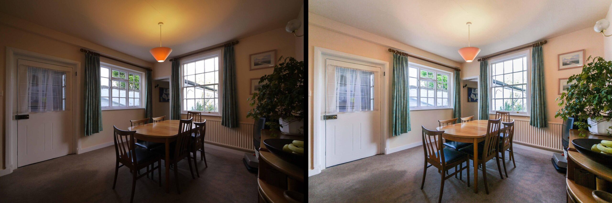 Before & After Property Photo Editing dark photo